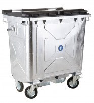 Hot dip galvanized container with flat lid CLB 1100 - 1